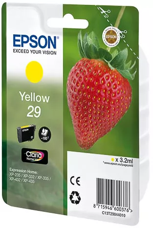 Epson C13T29844010/29 Ink cartridge yellow, 180 pages 3.2ml for Epson XP 235/335