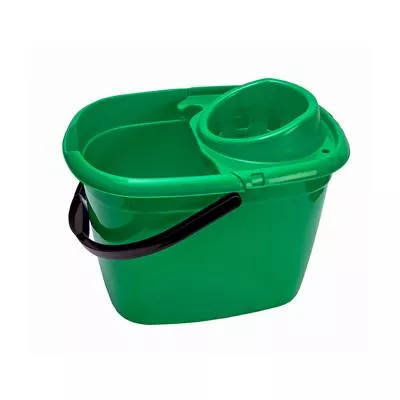 14 LTR GREEN BUCKET WITH WRINGER