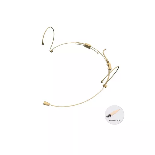 StageCore SHM40T4 Beige Adjustable Headworn Microphone M-XLR