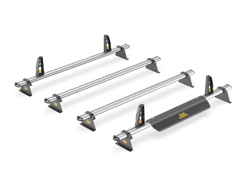 Nissan Primastar 2022-Onwards L1,L2, H1 - ULTI Bar+ (Aluminium) - 4 Roof Bars