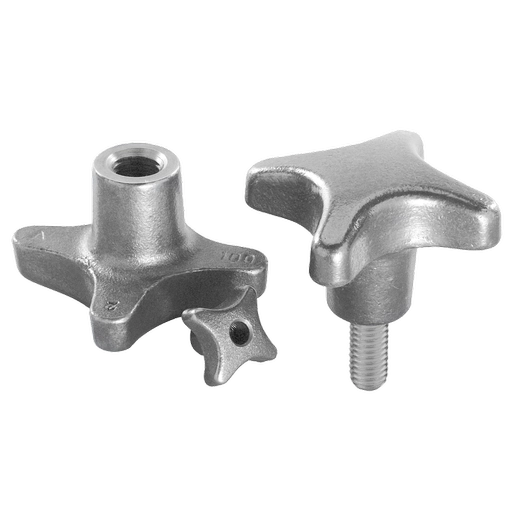 K0147 Inch - Palm Knobs In Cast Iron Four Hole Types