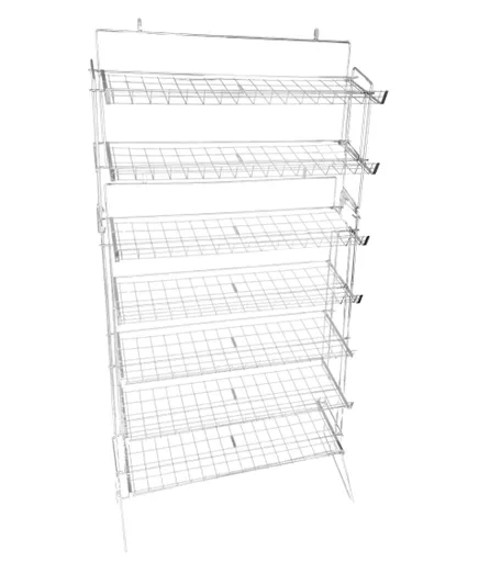 7 Tier Chrome Shoe Rail Frame with 7 Shelves