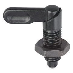 K0348 Indexing Plungers Form B With Nut Natural Finish