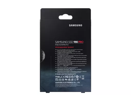 Samsung 980 PRO M.2 1000 GB PCI Express 4.0 V-NAND MLC NVMe