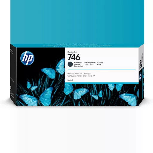 HP P2V83A/746 Ink cartridge black matt 300ml for HP DesignJet Z 6/9+