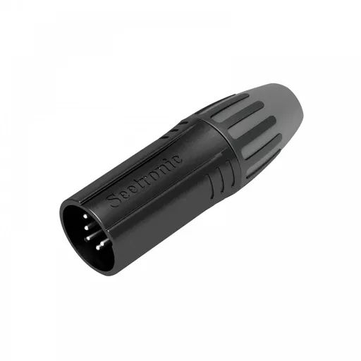 Seetronic 5-Pin Male XLR Black (SCMM5-B)