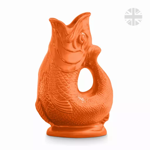 The Wade Fish Jug in Orange 0.6 Litre