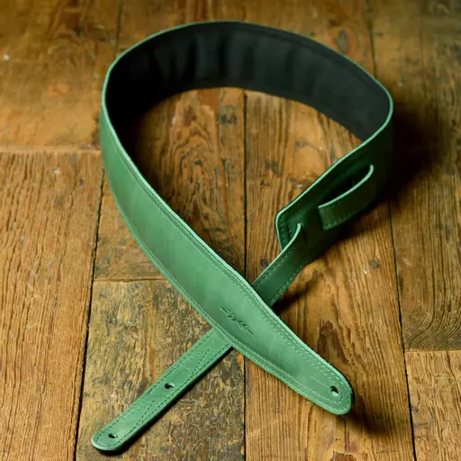 BS63 Wide Padded Guitar Strap - Smooth Leather
