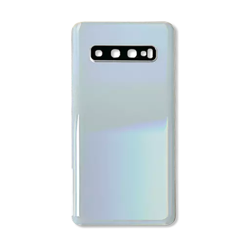 Back Cover (CERTIFIED - Aftermarket) (Prism White) (No Logo) - For Galaxy S10 (G973)