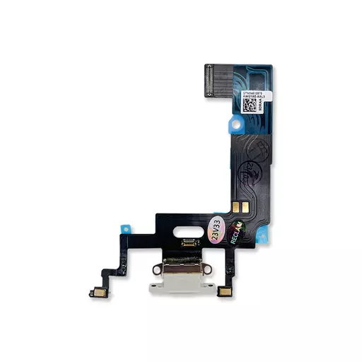 Charging Port Flex Cable (White) (RECLAIMED) - For iPhone XR