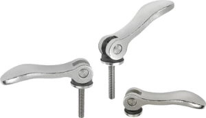 K0645 - Cam Levers With Stainless Steel Handle, & Stainless Steel Thread M3-M10