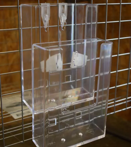 White Leaflet Holder Joiner Clips - Pair