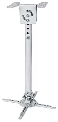 Manhattan Projector Mount, Ceiling, Universal, Tilt & Swivel, Height Range: 57 to 82cm, Max 20kg, Silver, Lifetime Warranty