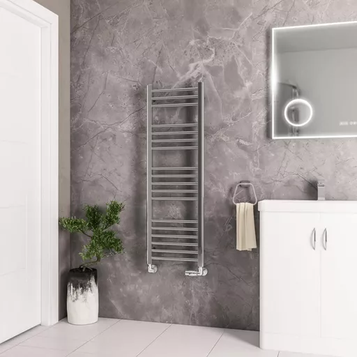 Wendover Straight Stainless Steel Multirail 1200 x 400 Mirror Polished