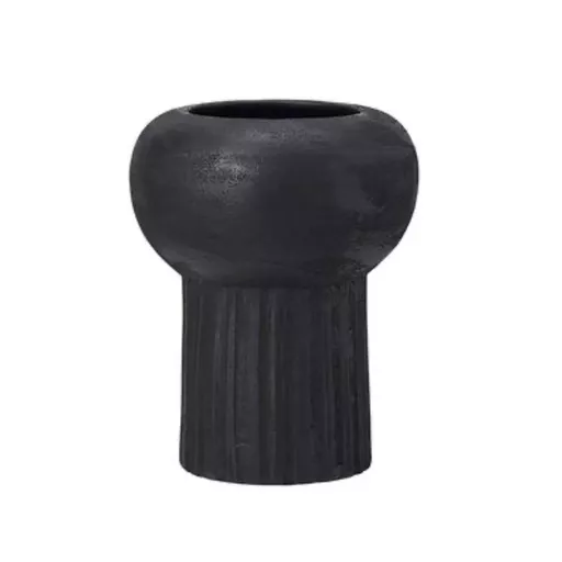 Pot, Ingrid, Matt Black, Large
