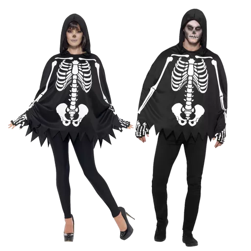 Skeleton Robe Costume - Unisex