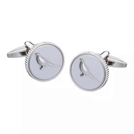 Pheasant Coin Style Cufflinks