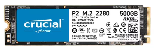 Crucial P2 M.2 500 GB PCI Express 3.0 NVMe