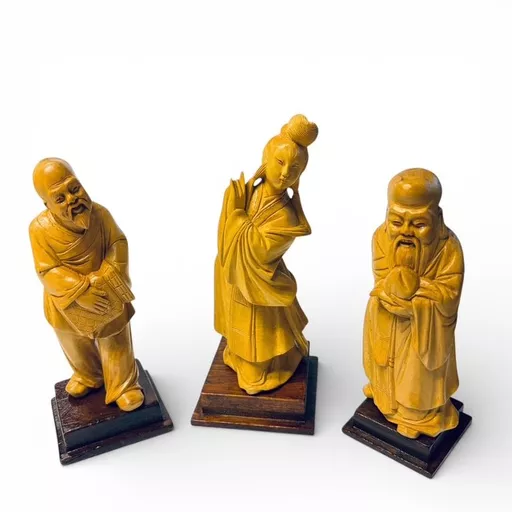 Chinese Hand-carved Wooden Figurine