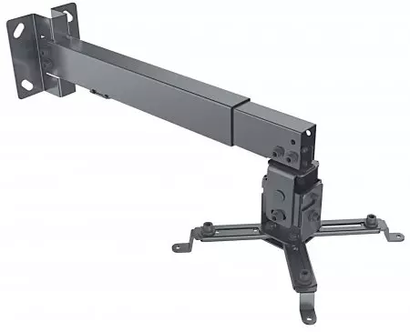 Manhattan Projector Mount, Ceiling or Wall, Tilt & Swivel, Height Range: 43-65cm, Max 20kg, Black, Lifetime Warranty