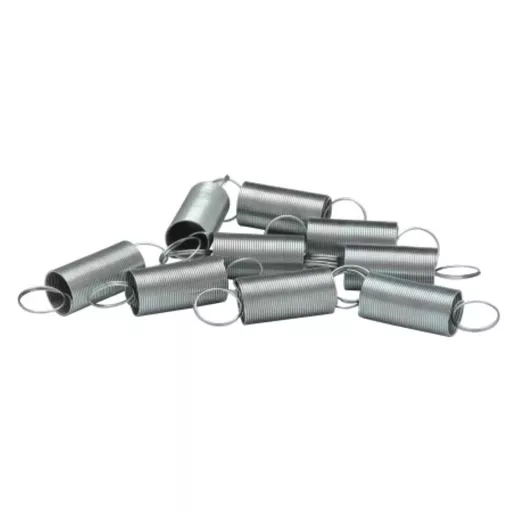 Steel extension springs 15mm dia 55mm