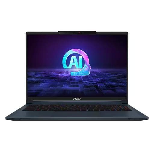 MSI Stealth 16 AI Studio A1VGG-001UK Intel Core Ultra 9 185H Laptop 40.6 cm (16") Quad HD+ 32 GB DDR5-SDRAM 2 TB SSD NVIDIA GeForce RTX 4070 Wi-Fi 7 (802.11be) Windows 11 Home Blue