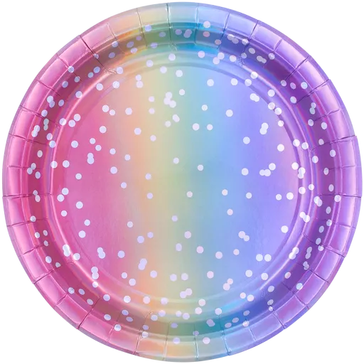 Rainbow Ombre Plates