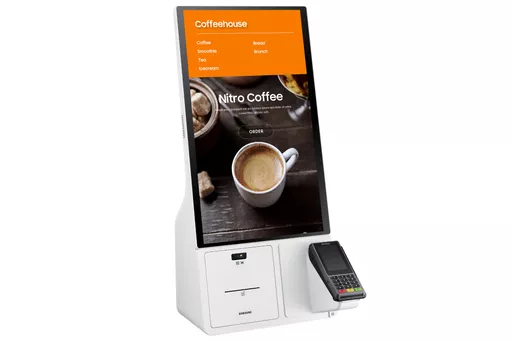 Samsung LH24KMATBGC Kiosk design 60.5 cm (23.8") Wi-Fi 250 cd/m² Full HD White Touchscreen 16/7