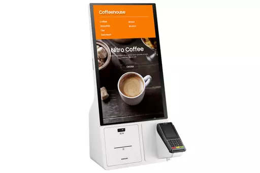 Samsung LH24KMATBGC Kiosk design 60.5 cm (23.8") Wi-Fi 250 cd/m² Full HD White Touchscreen 16/7