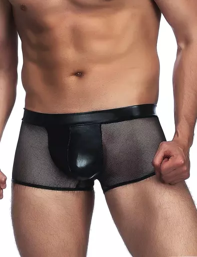 Sexy Wet Look Mens Boxer Shorts