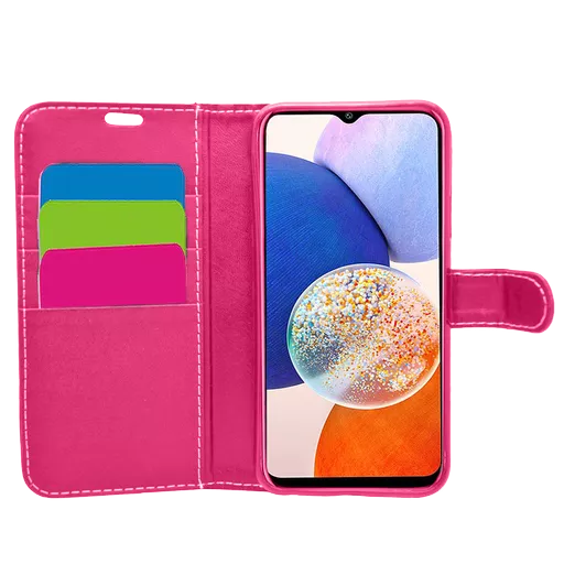 Wallet for Galaxy A14 4G & 5G - Pink