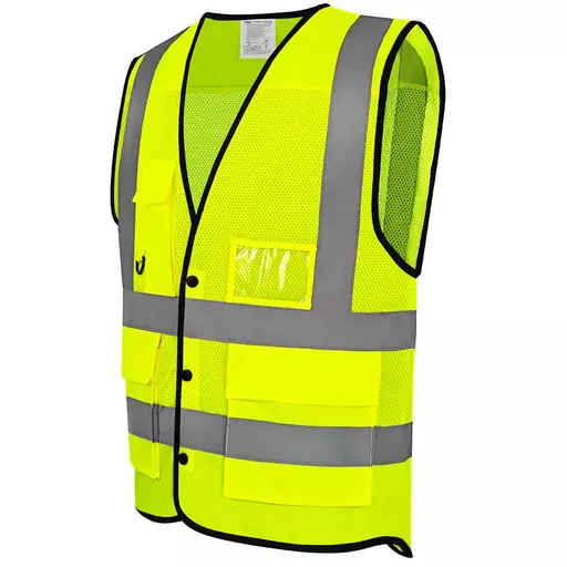 Yoko Superior Eco Mesh Button Waistcoat