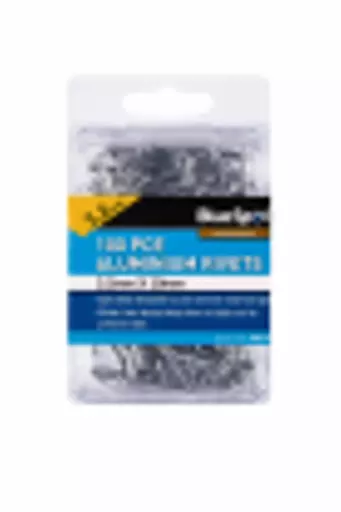 100 PCE 3.2mm X 10mm Aluminium Rivets