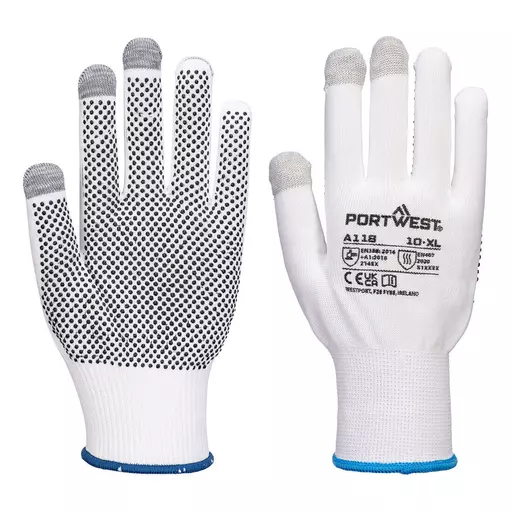 Grip 13 PVC Dotted Touchscreen Glove (Pk12)