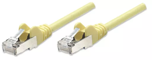 Intellinet Network Patch Cable, Cat5e, 7.5m, Yellow, CCA, SF/UTP, PVC, RJ45, Gold Plated Contacts, Snagless, Booted, Lifetime Warranty, Polybag