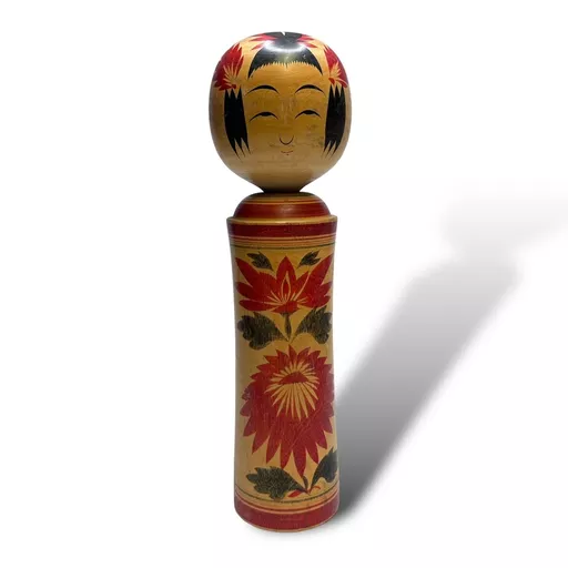 Large Japanese Kokeshi Wooden Figure