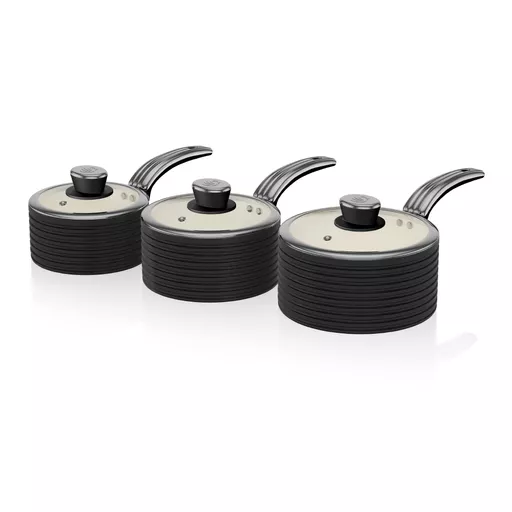 Retro 3 Piece Saucepan Set
