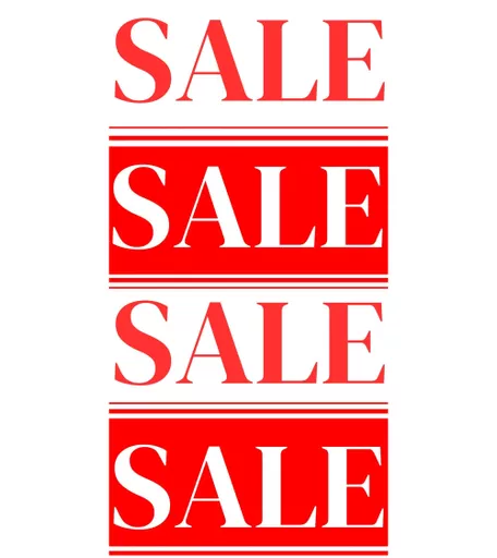 Repeated 'Sale' Poster - 750mm x 500mm