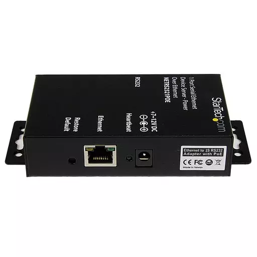 StarTech.com 1 Port RS232 Serial Ethernet Device Server - PoE Power Over Ethernet