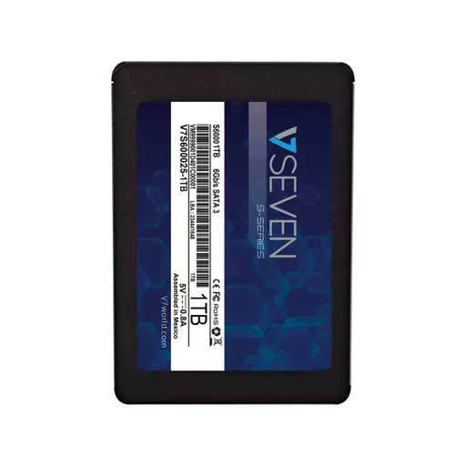 V7 S6000 3D NAND 1TB Internal SSD - SATA III 6 Gb/s, 2.5"/7mm