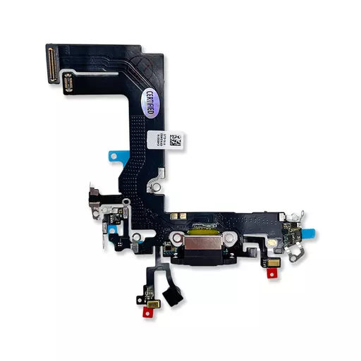 Charging Port Flex Cable (Midnight) (CERTIFIED - Aftermarket) - For iPhone 13 Mini