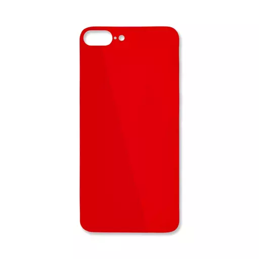 Back Glass (Big Hole) (No Logo) (Red) (CERTIFIED) - For iPhone 8 Plus