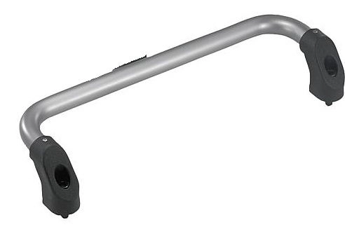 Tubular Handle. Aluminium. 200mm Hole Centres. Natural.