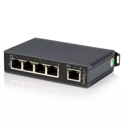 StarTech.com 5-port industrial Ethernet switch - DIN rail mountable