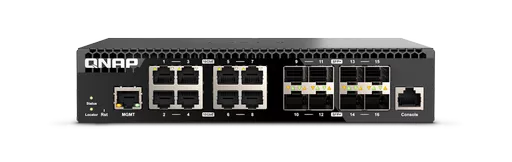 QNAP QSW-M3216R-8S8T network switch Managed L2/L3 10G Ethernet (100/1000/10000) 1U Black