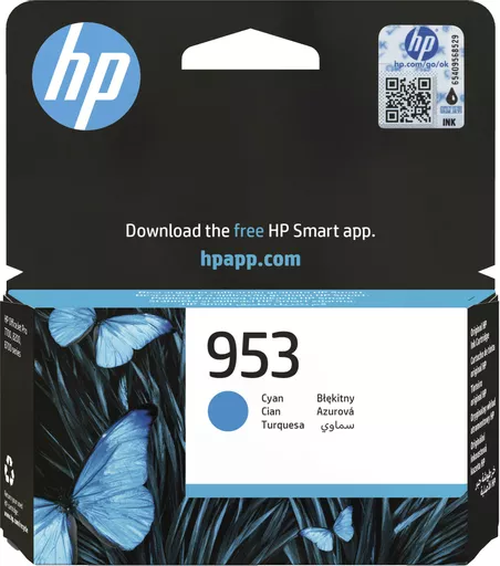 HP F6U12AE/953 Ink cartridge cyan, 630 pages 9ml for HP OfficeJet Pro 7700/8210/8710