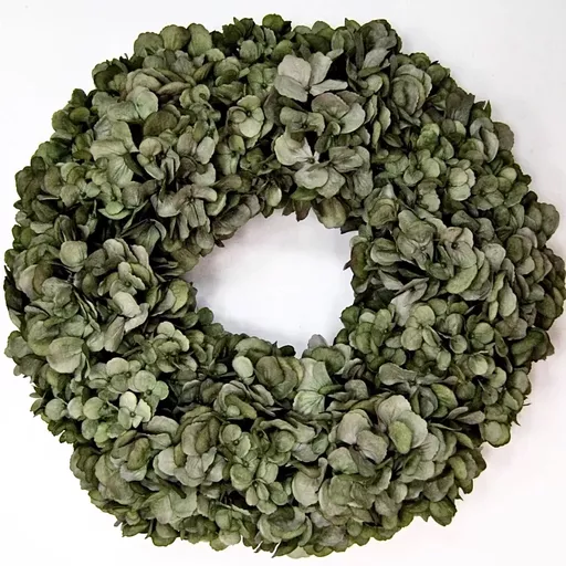 Green Hydrangea Wreath, Large