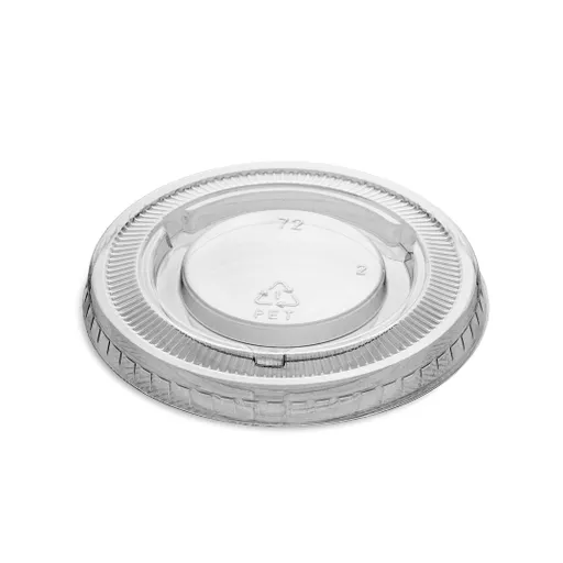 MICROWAVE PORTION POT LID ROUND PET (3.25,4,5.5OZ) CLEAR - (1X2500)