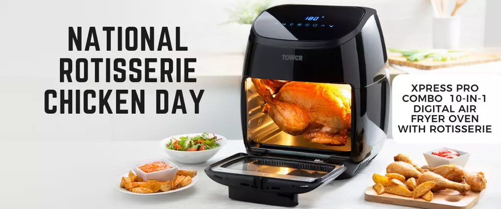 Celebrate National Rotisserie Chicken Day with this amazing 10-in-1 Air Fryer