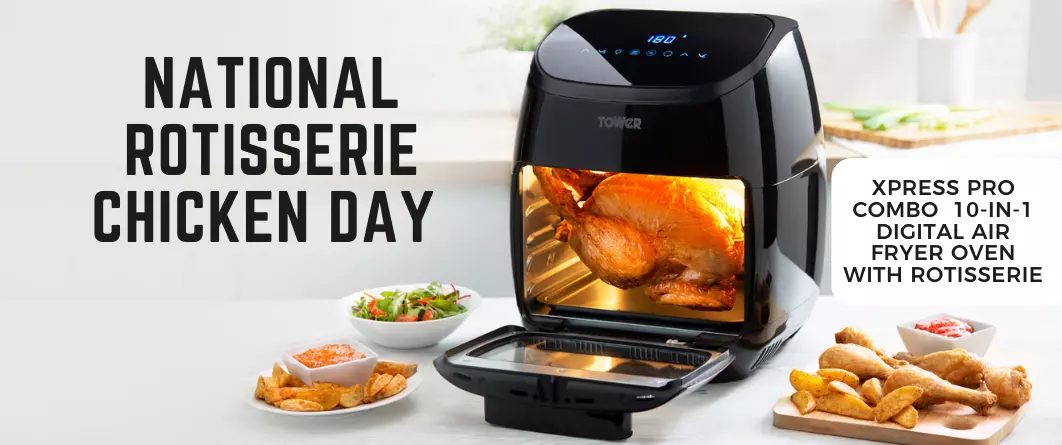 This on-sale Tower air fryer makes rotisserie chicken